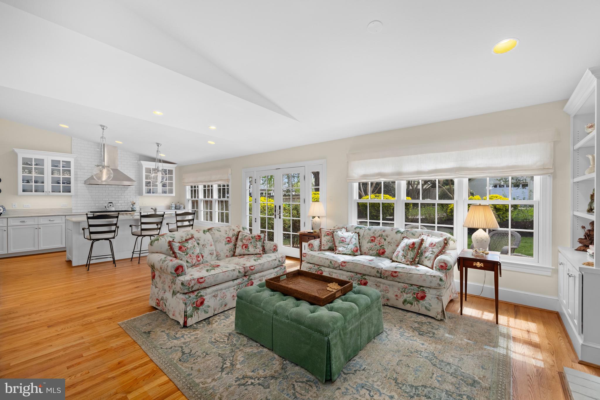 112 Summerfield Road Chevy Chase, MD 20815 - Photo 14 of 42 Main Level - Family Room Open to Kitchen