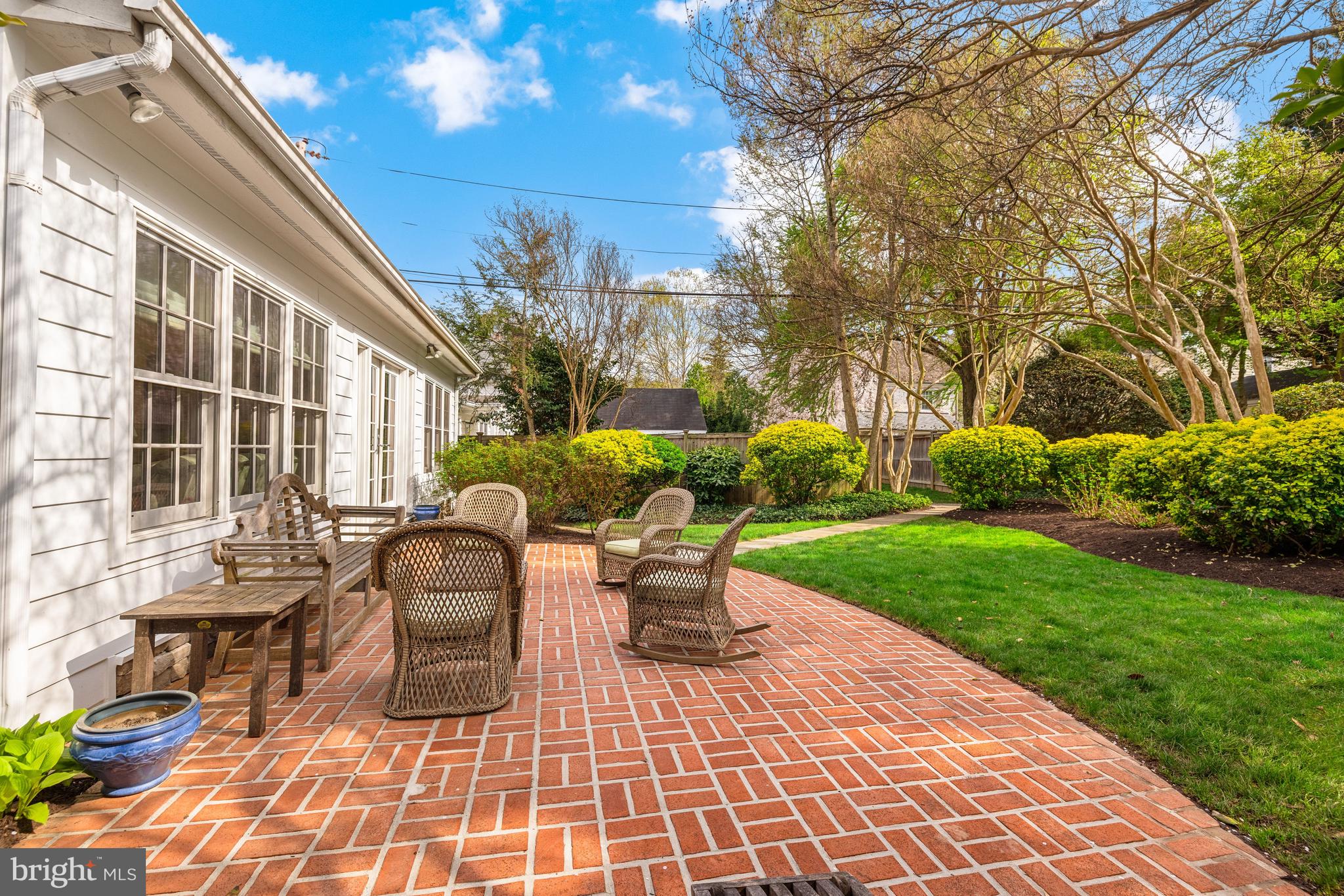 112 Summerfield Road Chevy Chase, MD 20815 - Photo 17 of 42 Walkout Rear Patio