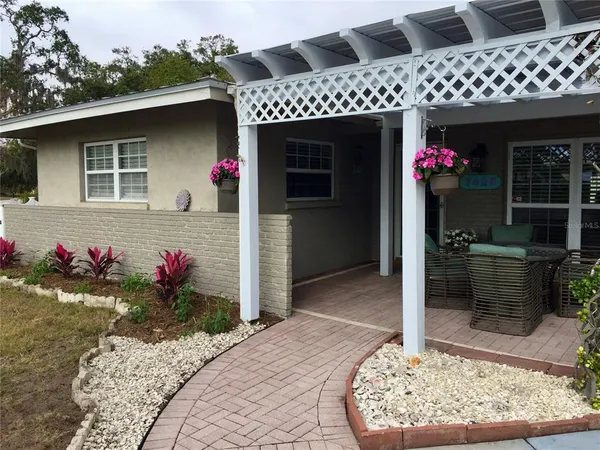 a front view of a house