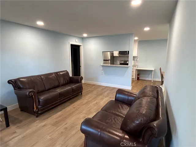 a living room with furniture and a couch