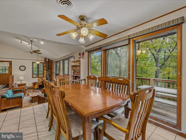 a bed room with a bed and a table