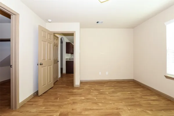 a view of an empty room
