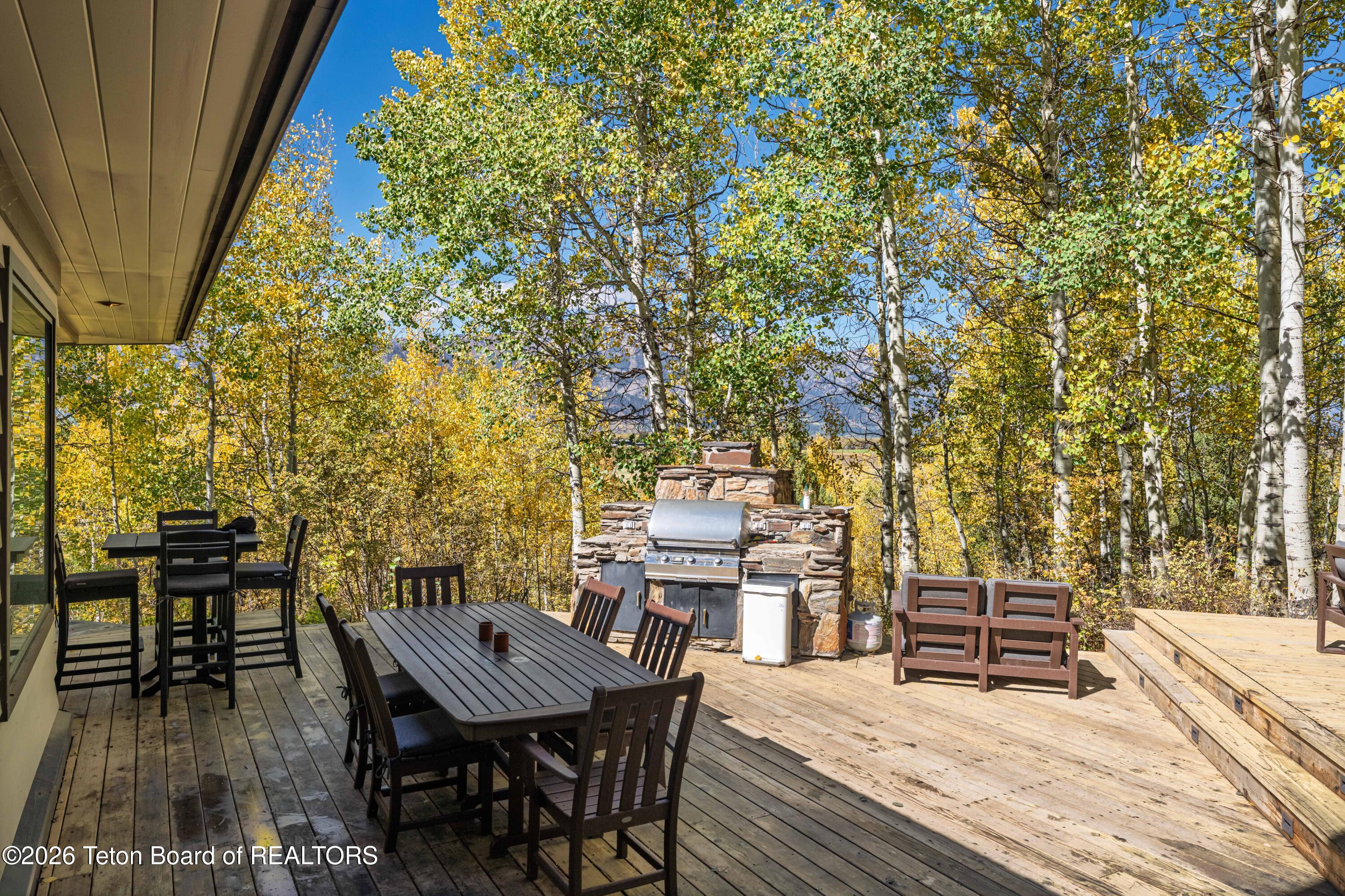 855 North Bar Y Road Jackson, WY 83001 - Photo 33 of 58 Spacious Back Deck