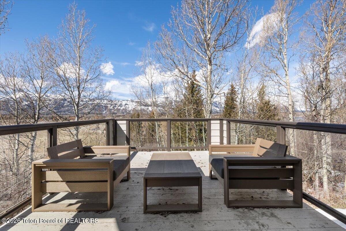 855 North Bar Y Road Jackson, WY 83001 - Photo 43 of 55 Mountain Views from Guest House Deck (wi