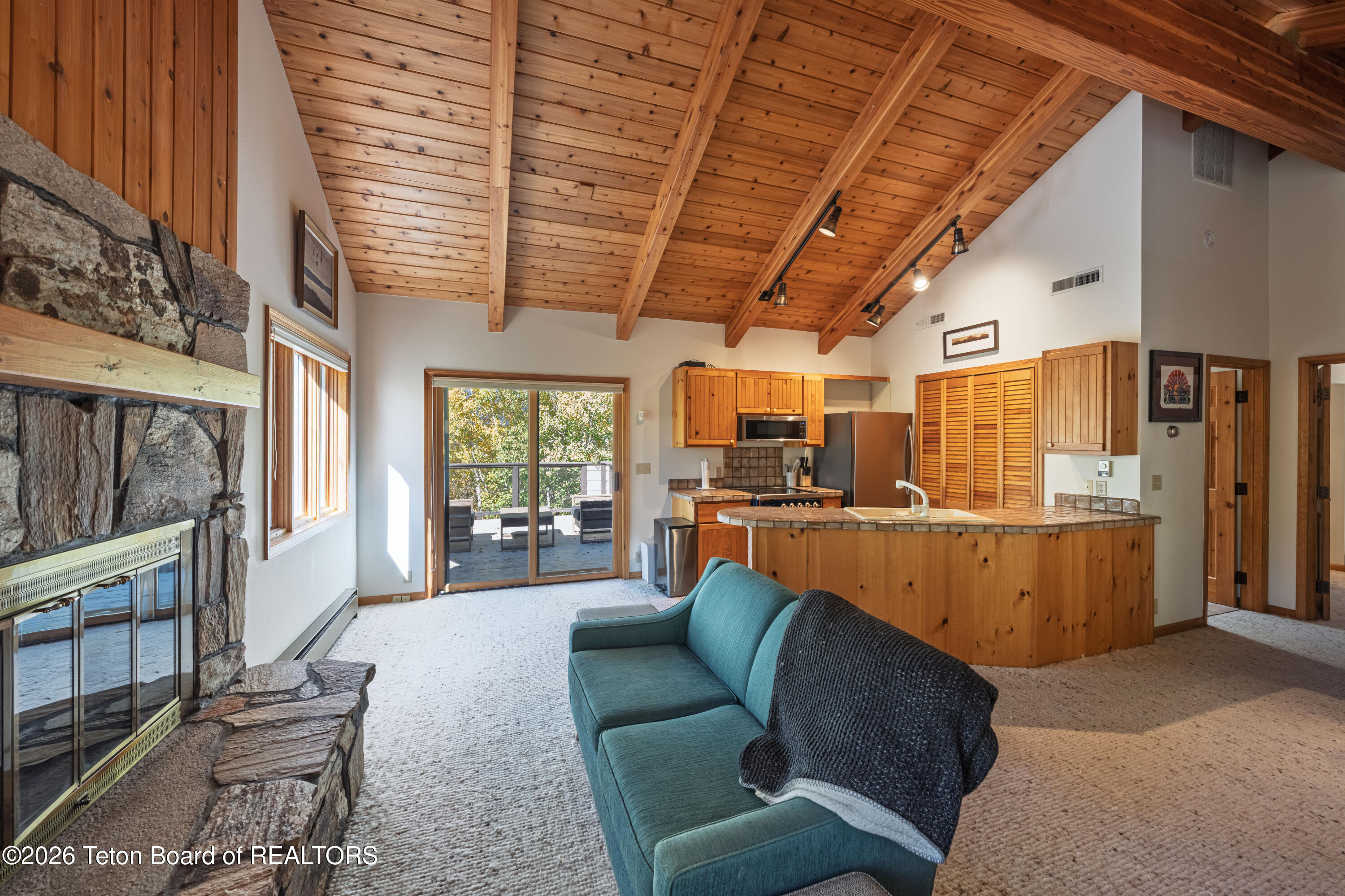 855 North Bar Y Road Jackson, WY 83001 - Photo 45 of 55 GuestHouseLivingtoKitchen