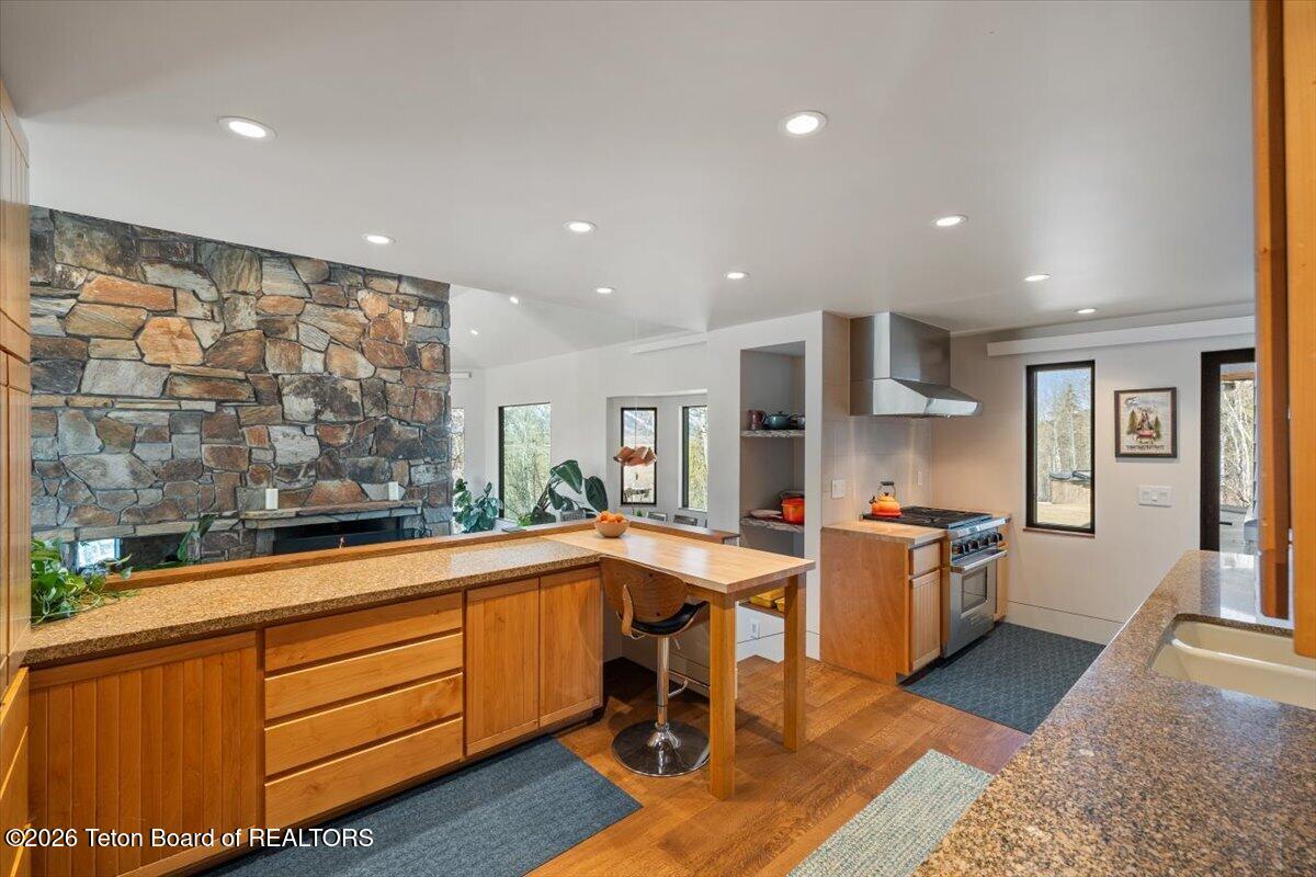 855 North Bar Y Road Jackson, WY 83001 - Photo 10 of 55 Reconfigured Kitchen