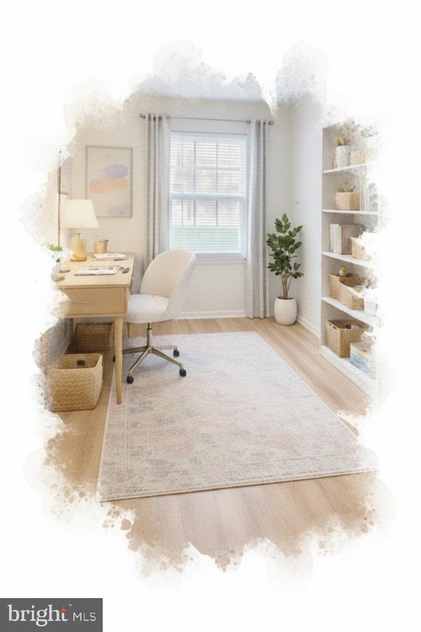 5 Normandy Square Court, Unit 1B Silver Spring, MD 20906 - Photo 13 of 29 Bedroom 2 staged as office - rendering