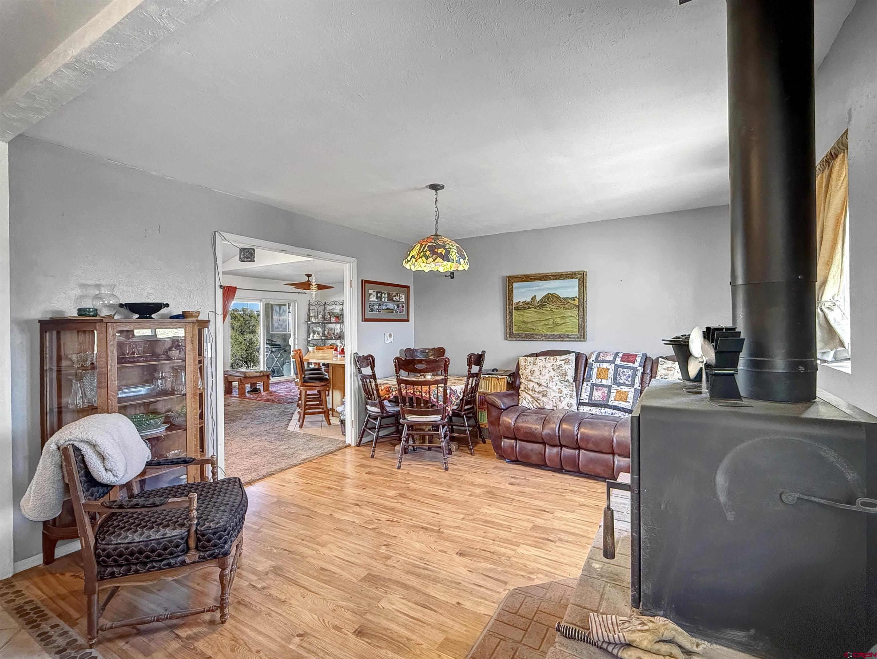 1174 3375th Road Crawford, CO 81415 - Photo 11 of 42 a living room with furniture and a flat screen tv