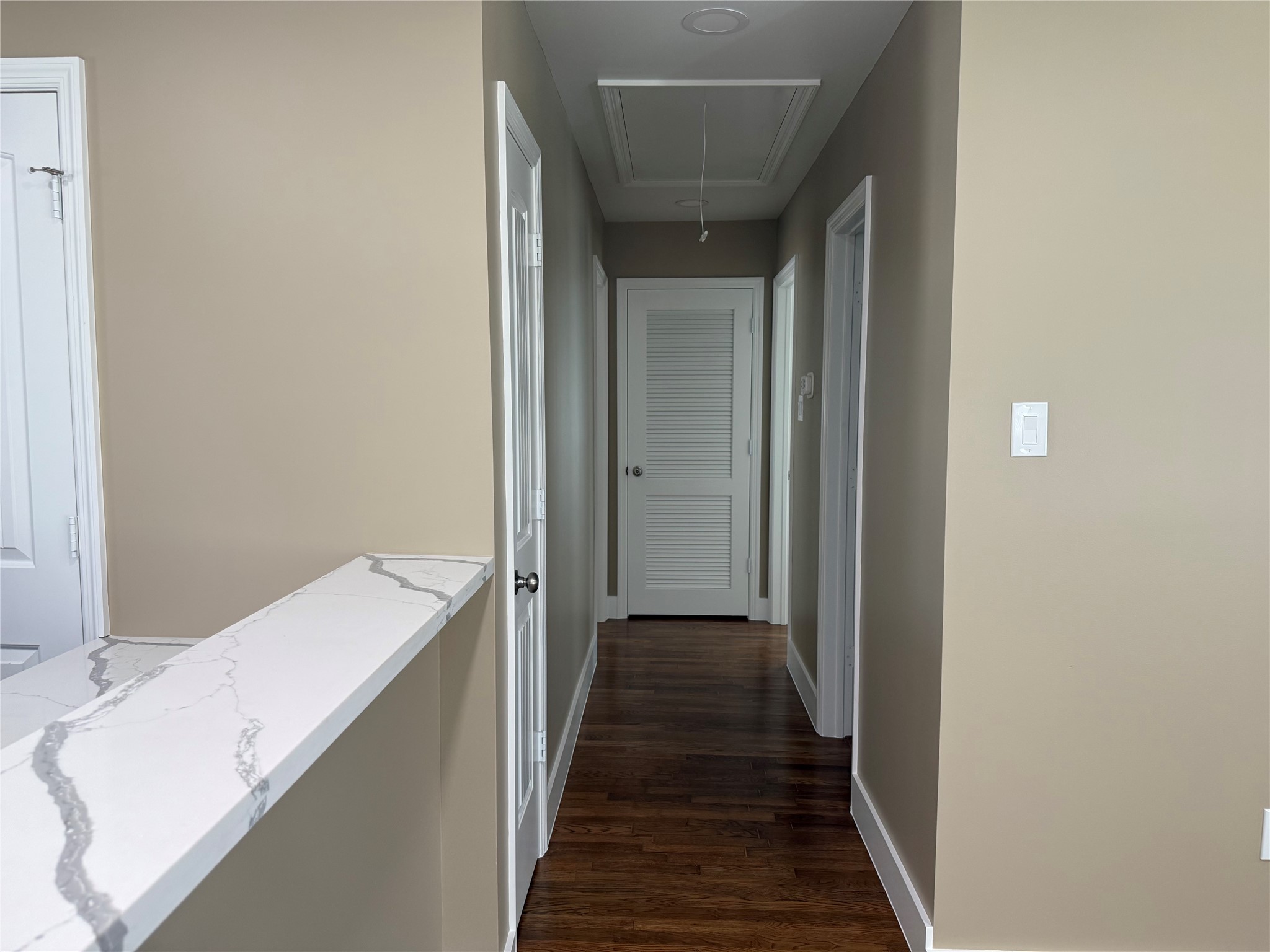 4127 Colgate Street Houston, TX 77087 - Photo 9 of 16 a view of a hallway with wooden floor