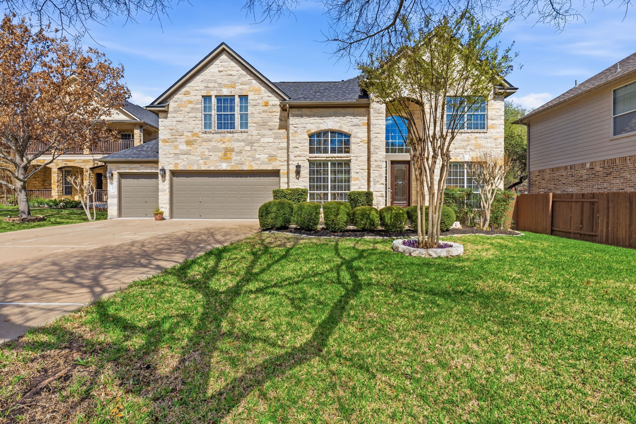 2807 Rambler Valley Drive Cedar Park, TX 78613 - Photo 1 of 38 a front view of a house with a yard and garage
