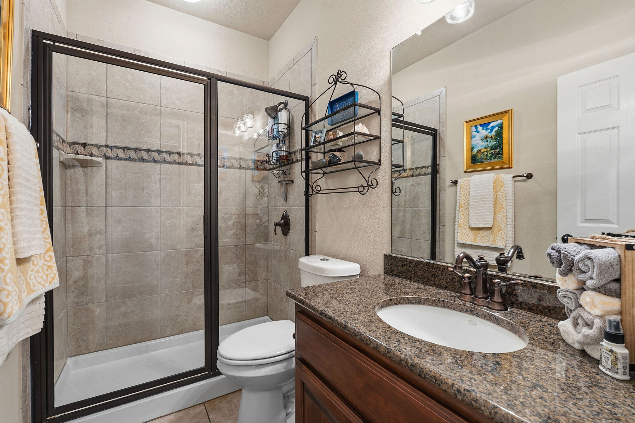 2807 Rambler Valley Drive Cedar Park, TX 78613 - Photo 25 of 38 a bathroom with a granite countertop sink mirror vanity and toilet