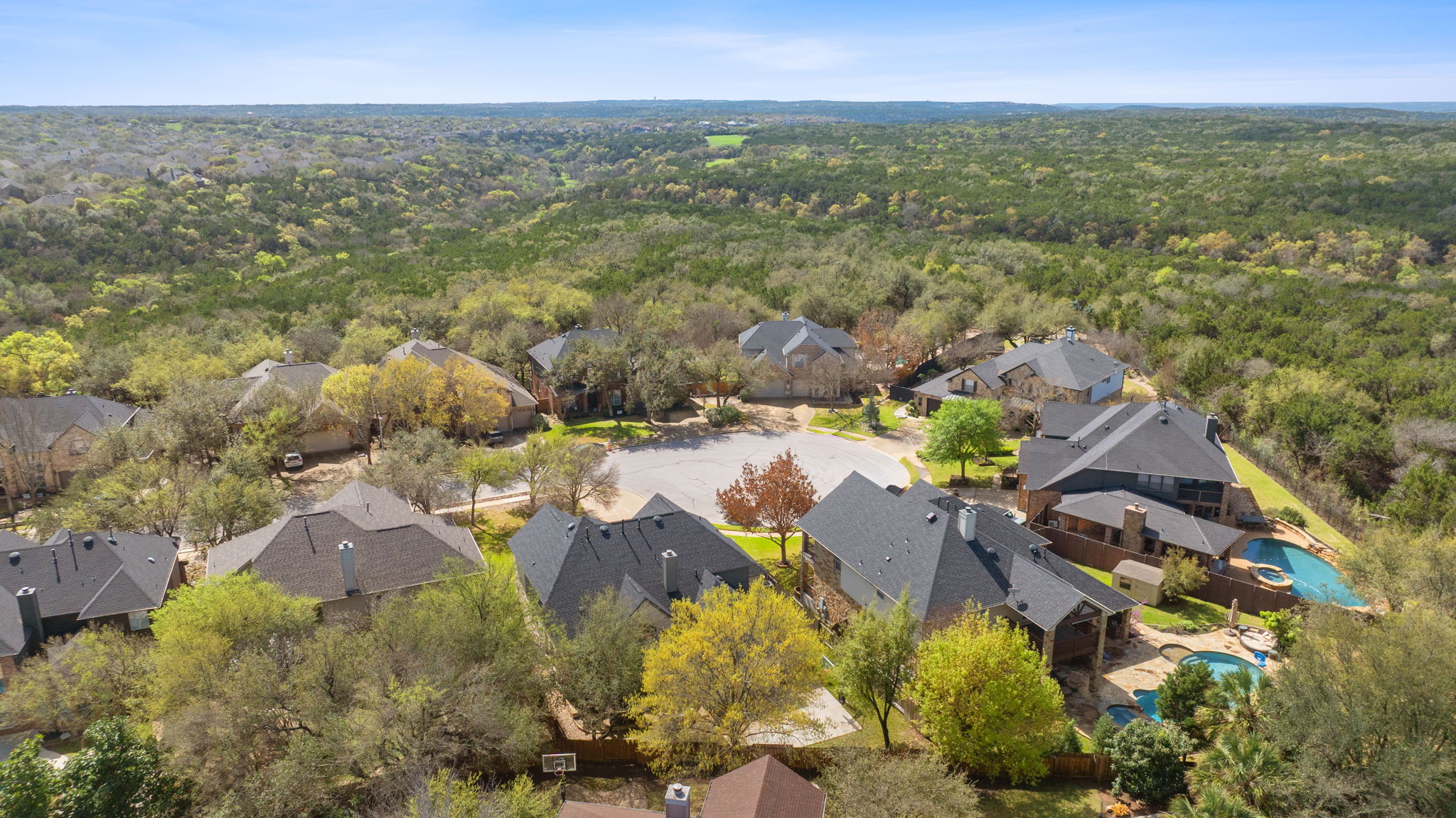 2807 Rambler Valley Drive Cedar Park, TX 78613 - Photo 37 of 38 an aerial view of residential houses with outdoor space