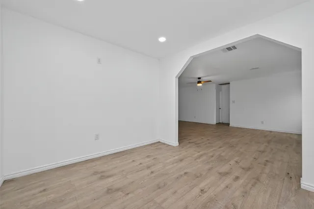 wooden floor in a room