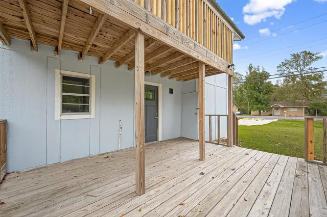 a view of outdoor space and deck