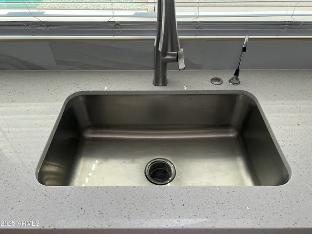 a close view of sink