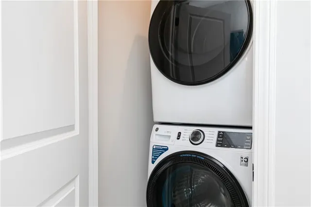 a view of utility room with washer and dryer