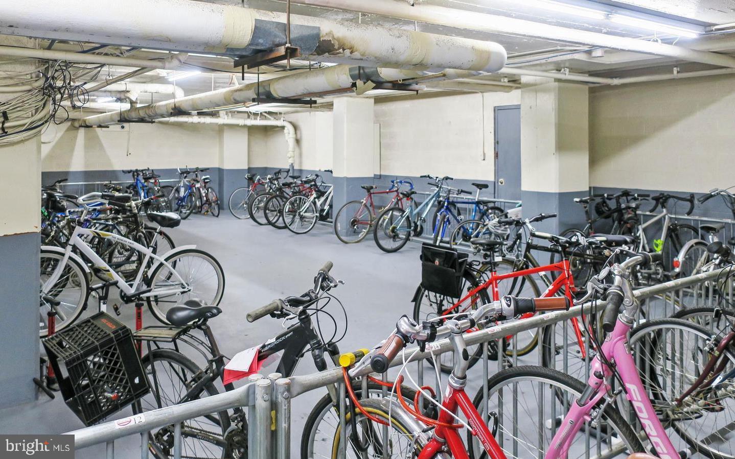 1111 Arlington Boulevard, Unit 731 Arlington, VA 22209 - Photo 46 of 46 a view of a storage room with a lot of bicycles parked