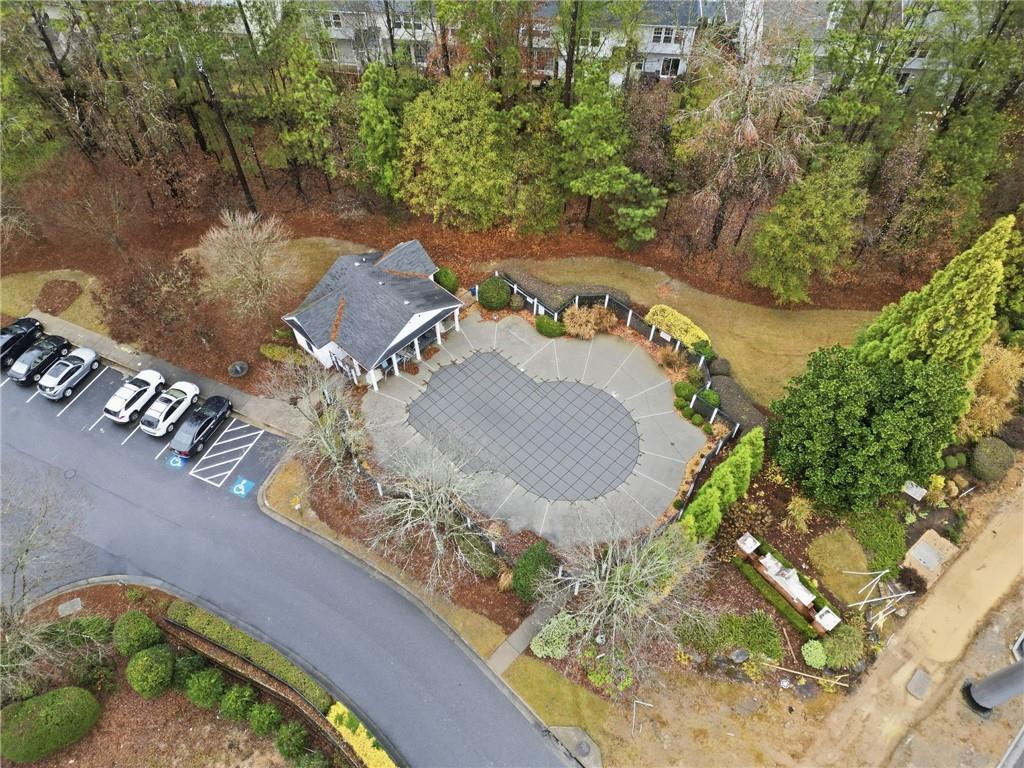 3349 Lathenview Court Alpharetta, GA 30004 - Photo 35 of 48 an aerial view of a house