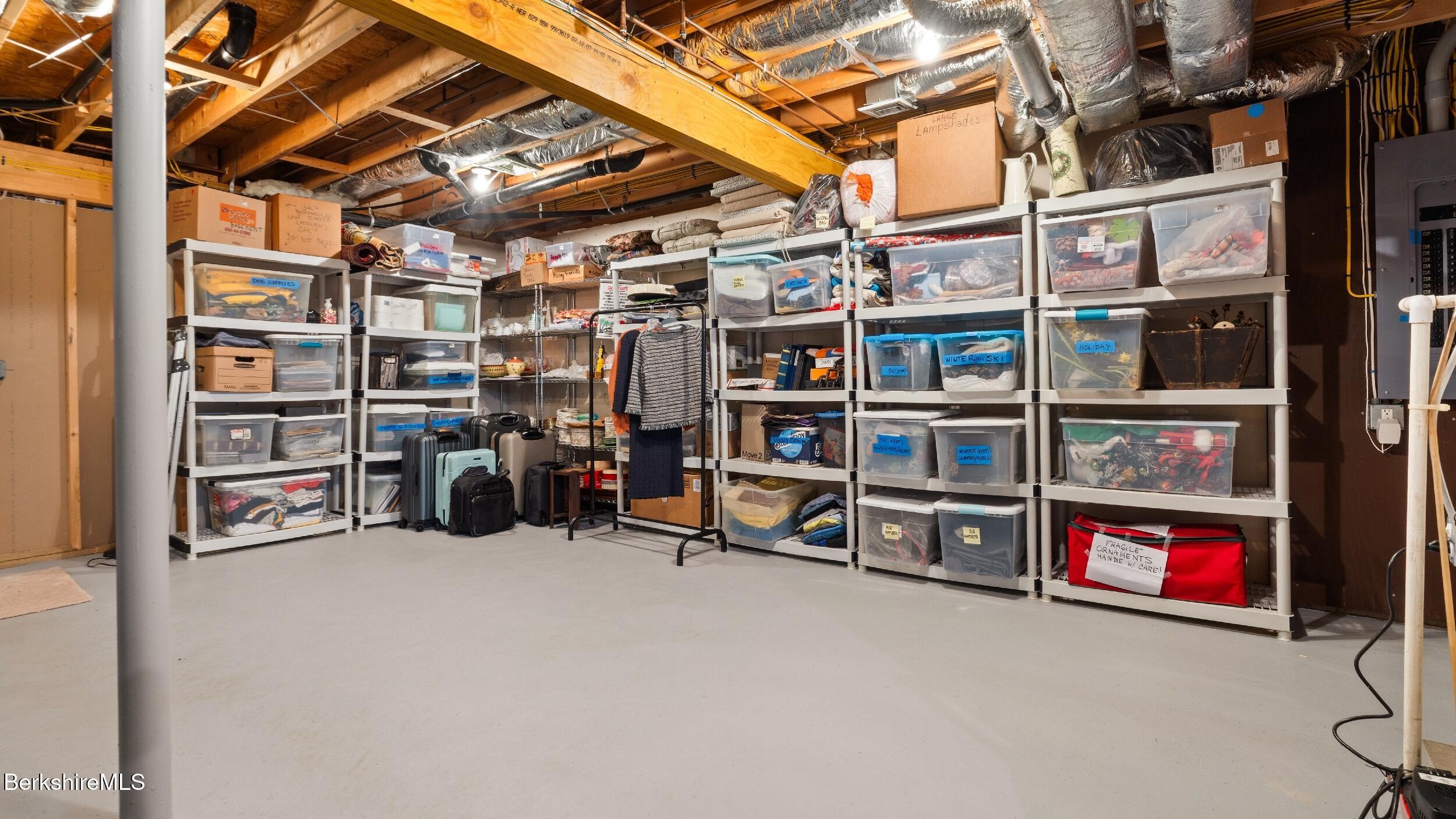 485 Ed Jones Road Otis, MA 01253 - Photo 35 of 36 Large Lower Level Storage