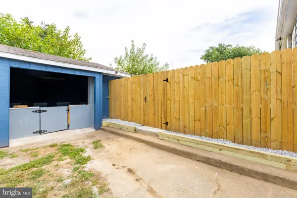 a backyard of a house