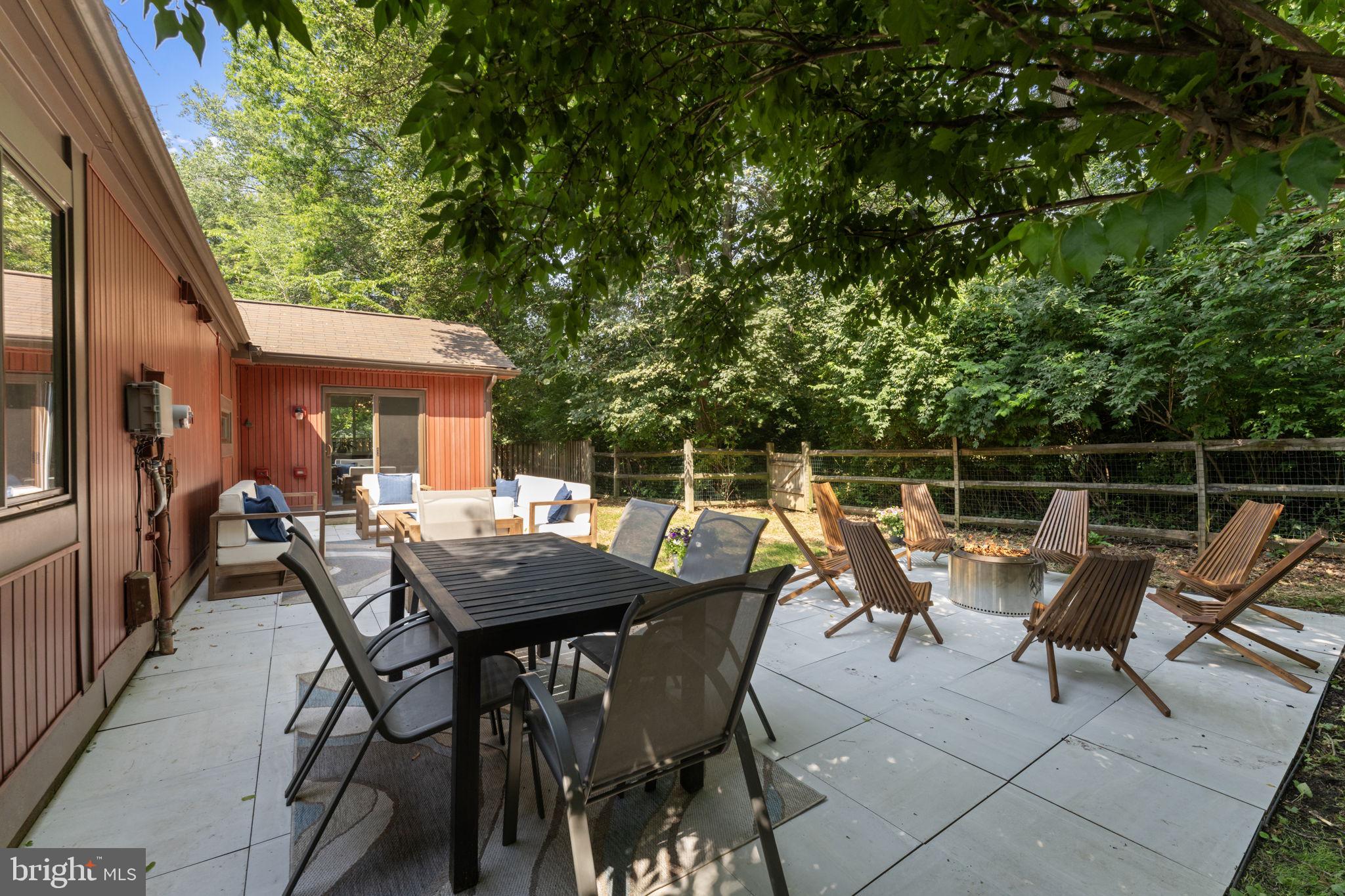 11308 Gatesborough Lane Reston, VA 20191 - Photo 17 of 58 a view of a dinning table and chairs in the balcony