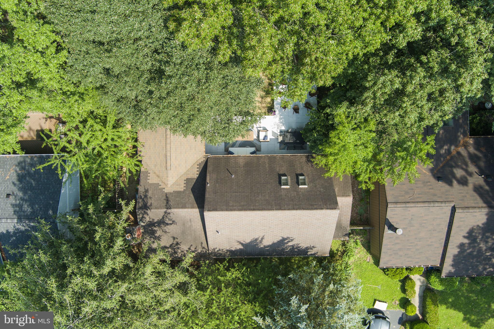 11308 Gatesborough Lane Reston, VA 20191 - Photo 41 of 58 an aerial view of a house with trees all around