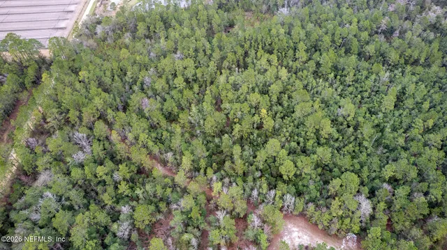 a view of a lush green field