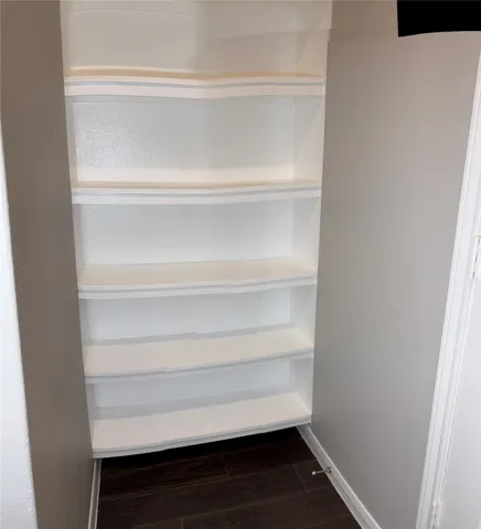 a close view of closet