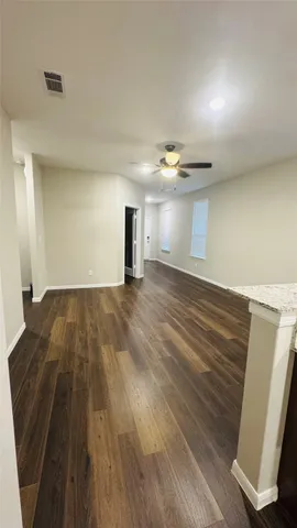wooden floor in a room