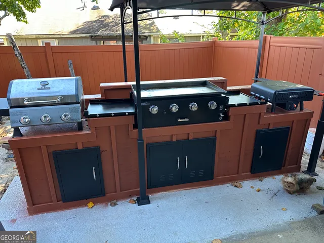 a view of outdoor space with seating area