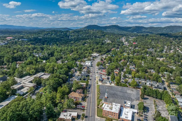 a view of an outdoor space and mountain view