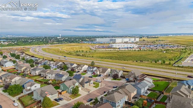 a view of a city and an ocean view