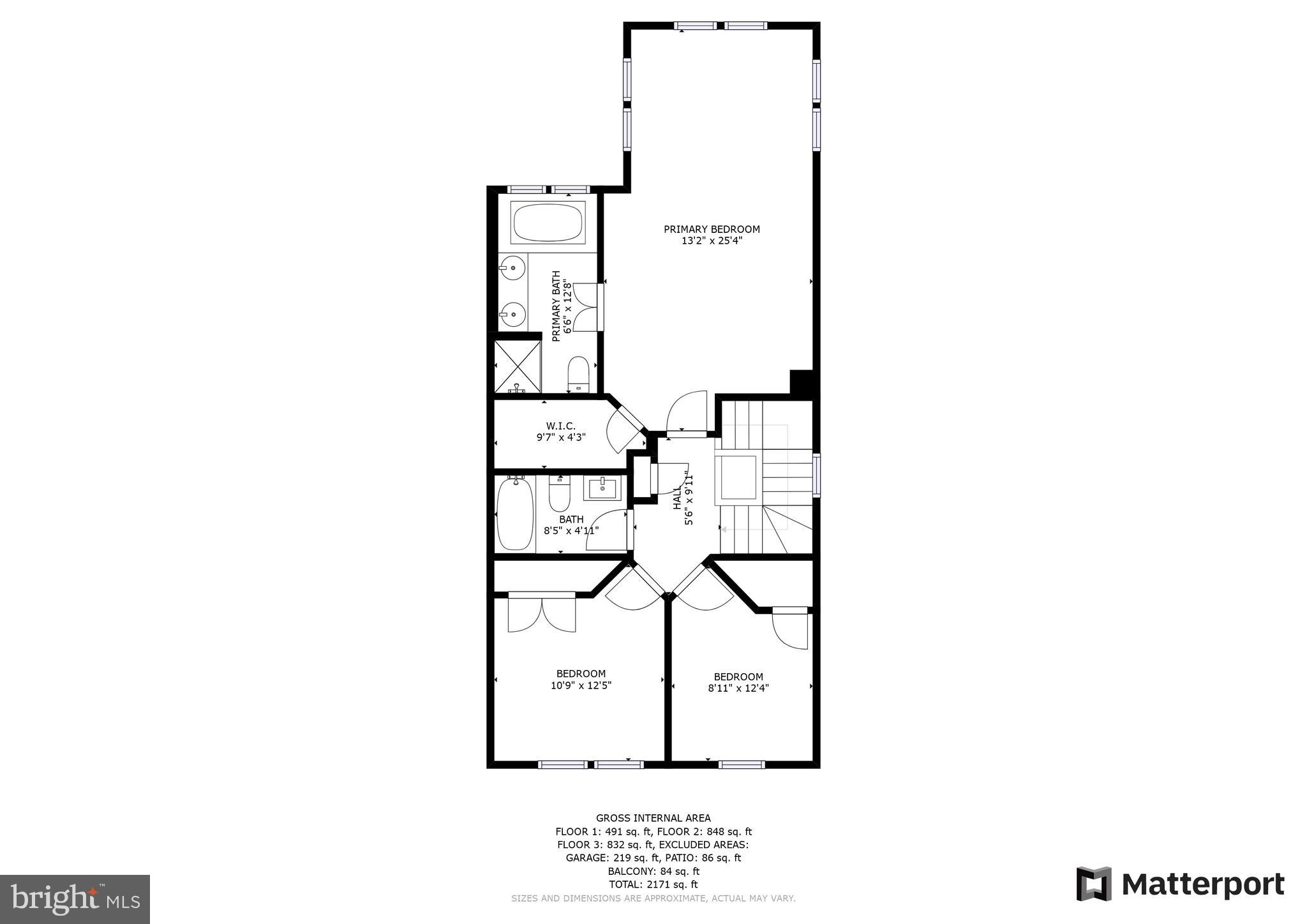 1468 Park Garden Lane Reston, VA 20194 - Photo 41 of 42 Floor Plan - Upper Level