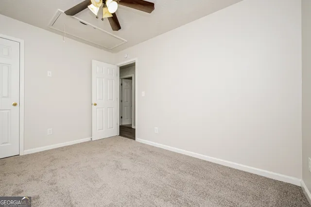 a view of an empty room