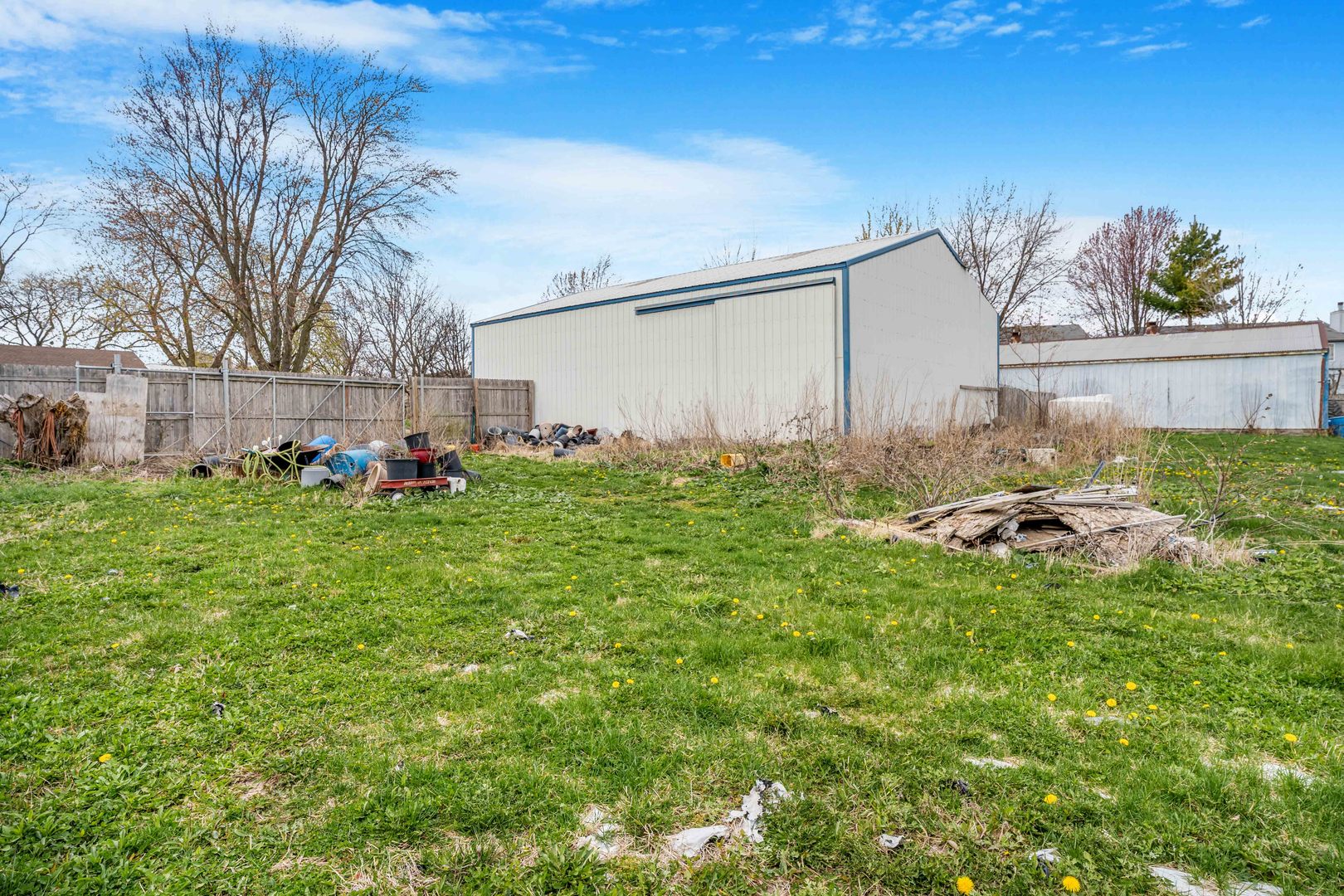 22252 West Taylor Road Plainfield, IL 60544 - Photo 22 of 29 a view of yard with small cabin and wooden fence