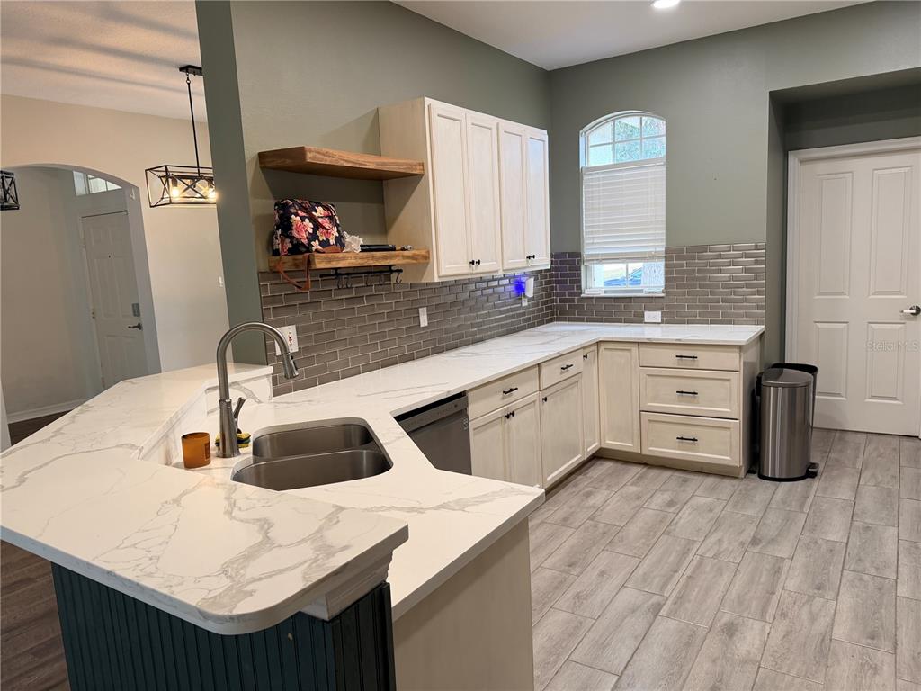 4111 Amber Ridge Lane Valrico, FL 33594 - Photo 11 of 27 a kitchen with a sink a stove and cabinets