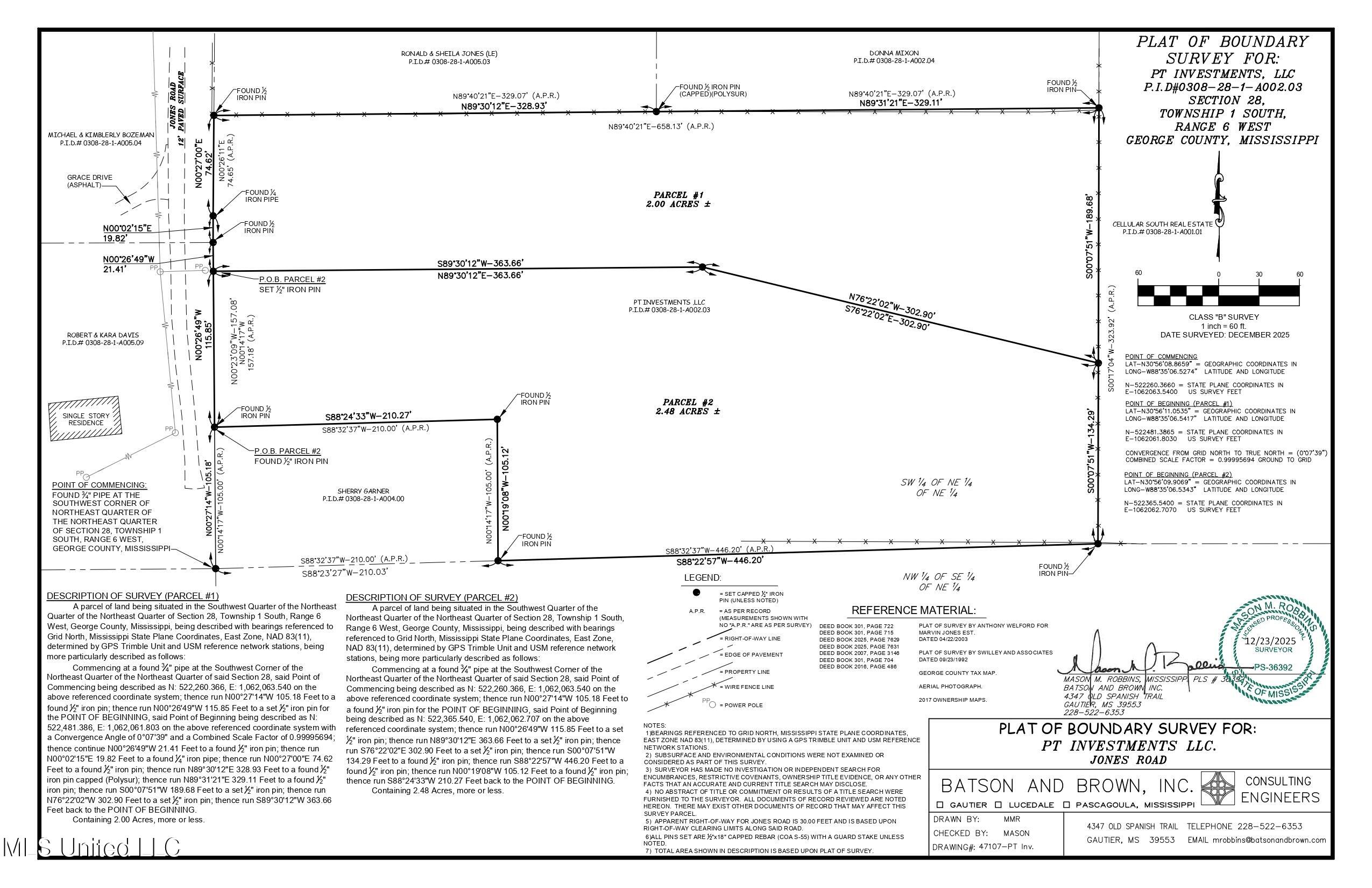 2.48-ac Jones Road Lucedale, MS 39452 - Photo 2 of 12 47107-Jones Road PT Investments LLC Sign