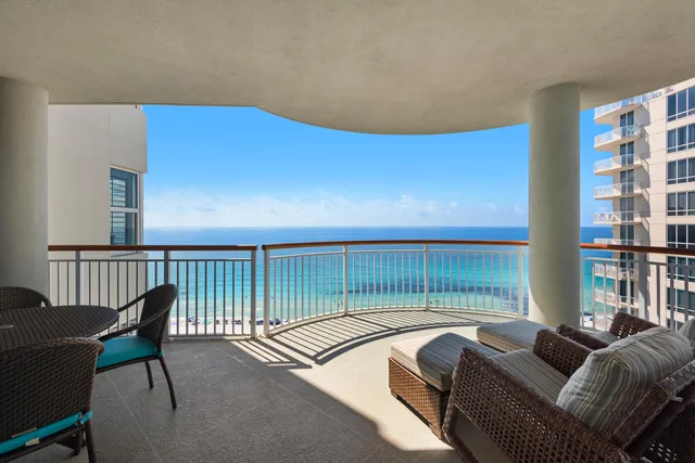 a view of a beach with a big yard