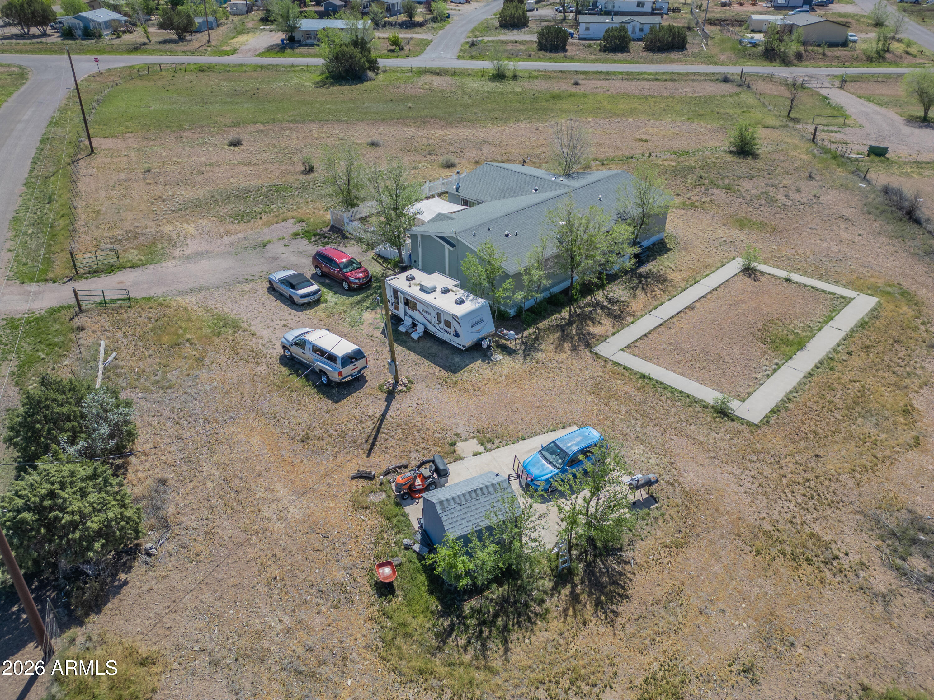 1401 Ranch Road Taylor, AZ 85939 - Photo 61 of 61 an aerial view of a house with a yard basket ball court