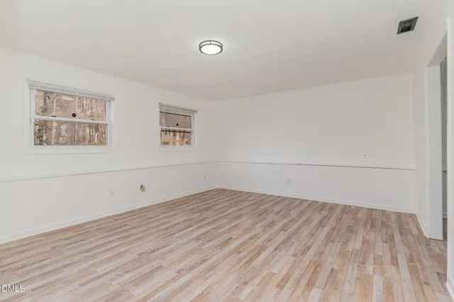 wooden floor in a room
