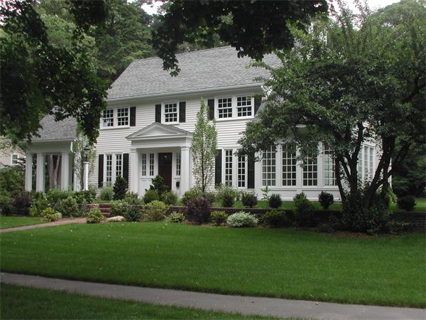 36 Whiting Road Wellesley, MA 02481 - Photo 1 of 8 a front view of a house with a yard