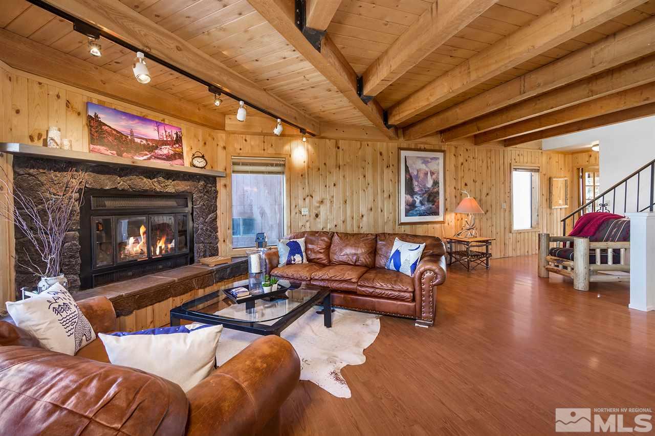 755a Bigler Circle, Unit B Stateline, NV 89449 - Photo 3 of 23 a living room with furniture and a fireplace
