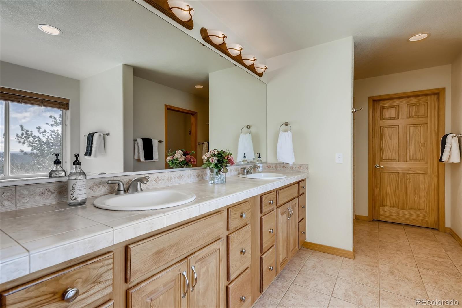 35681 Upper Aspen Lane Pine, CO 80470 - Photo 15 of 36 a bathroom with a sink and a mirror