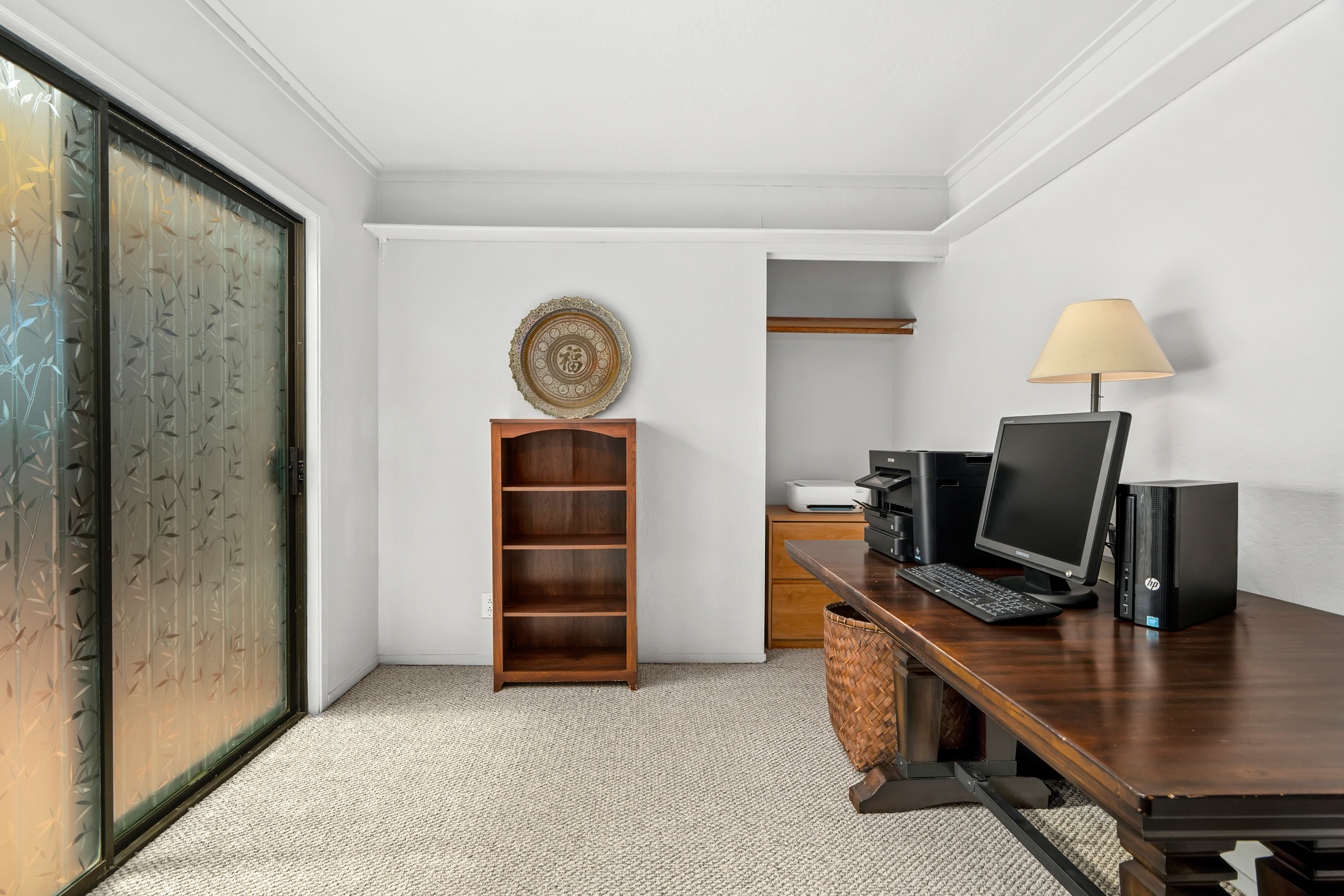 3587 Kaloke Street Kalaheo, HI 96741 - Photo 20 of 30 a view of a workspace with furniture and a window
