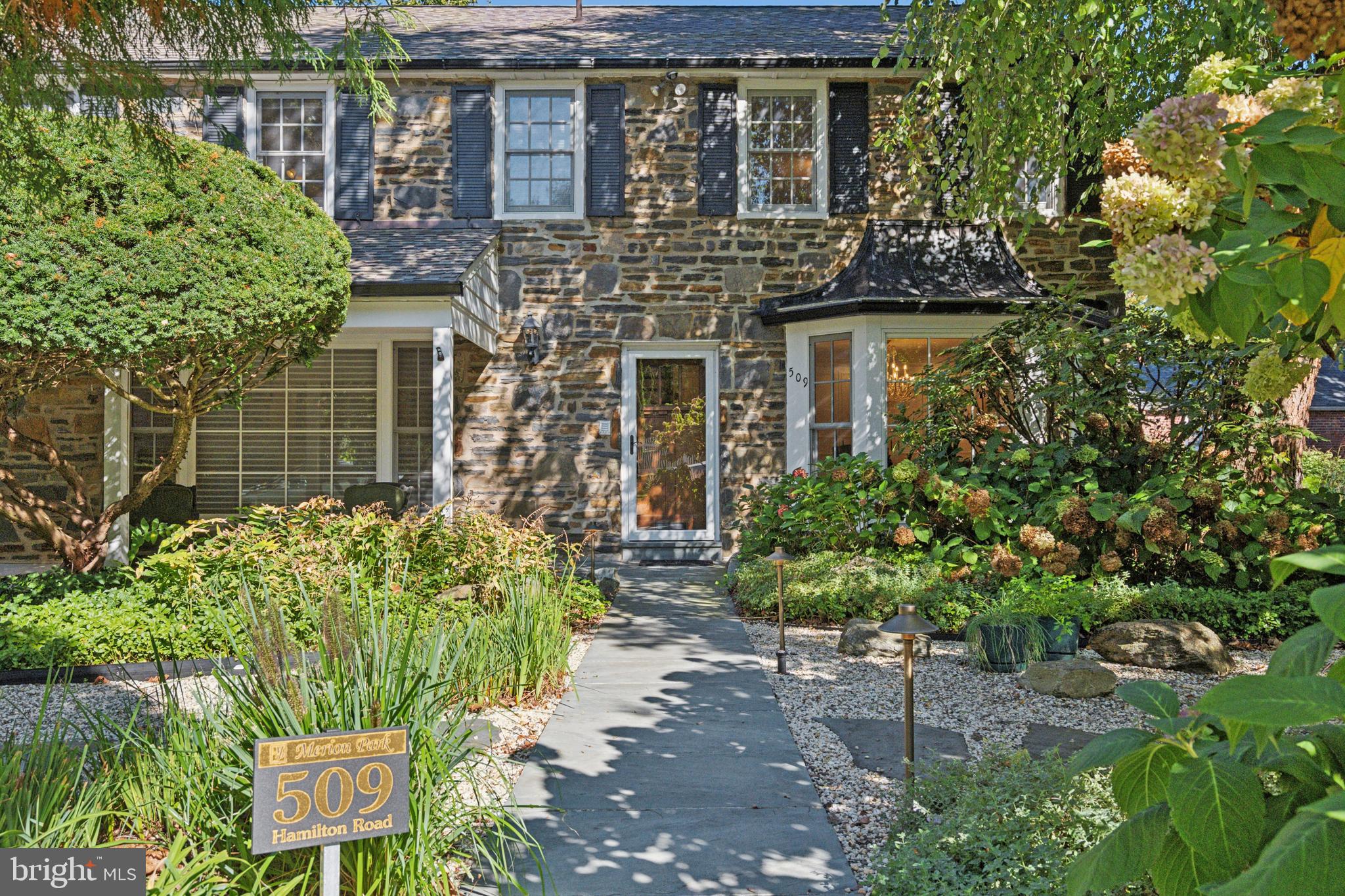 509 Hamilton Road Merion Station, PA 19066 - Photo 2 of 50 Front Exterior In The Fall Without The Snow!