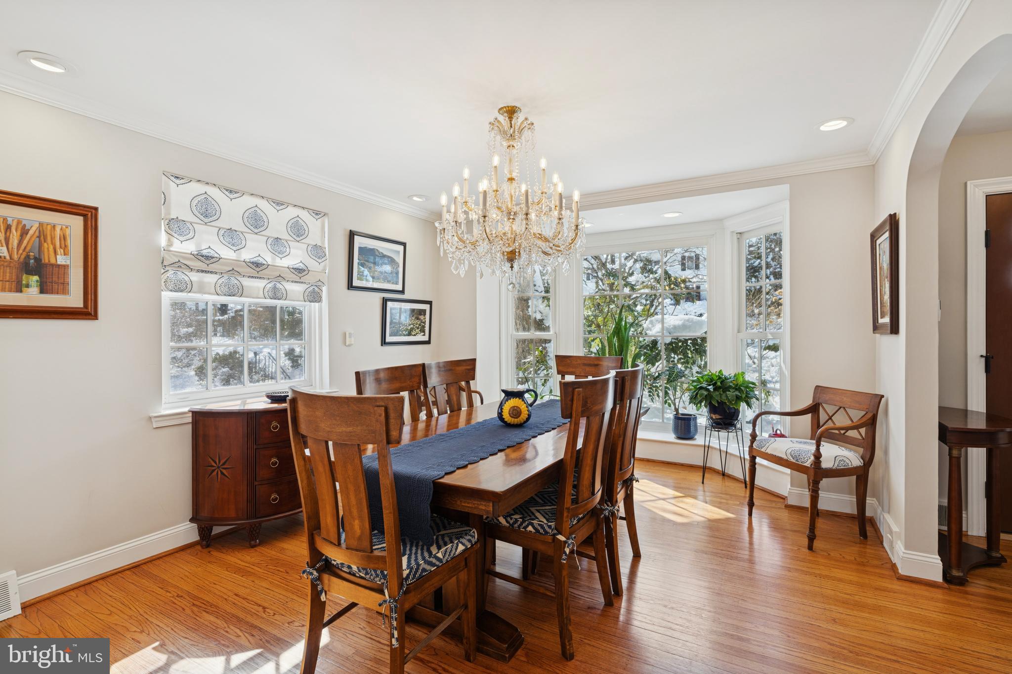 509 Hamilton Road Merion Station, PA 19066 - Photo 6 of 50 Dining Room With Beautiful Bay Windows