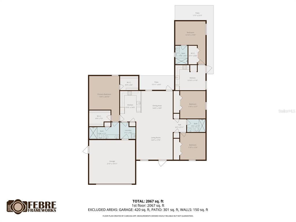 6018 Newmark Street Spring Hill, FL 34606 - Photo 26 of 26 a picture of a floor plan