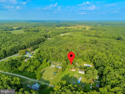 a view of a lush green field