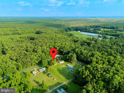 a view of a lush green field