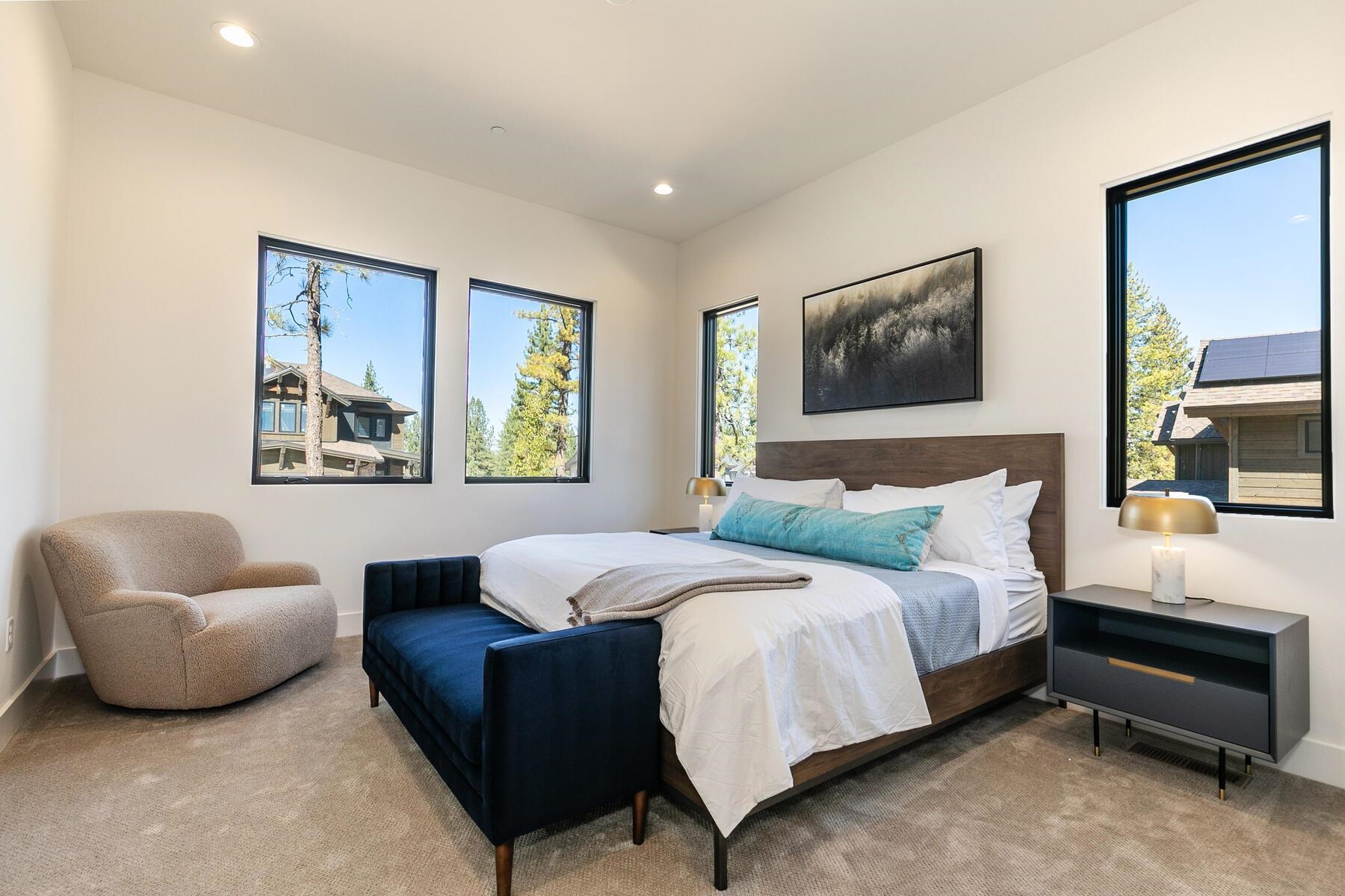 10244 Modane Place Truckee, CA 96161 - Photo 13 of 21 a bedroom with a bed and couch